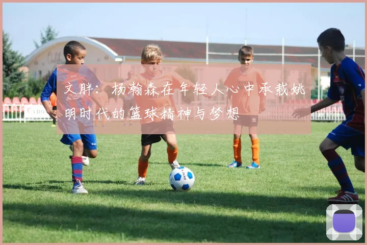 文胖：杨瀚森在年轻人心中承载姚明时代的篮球精神与梦想