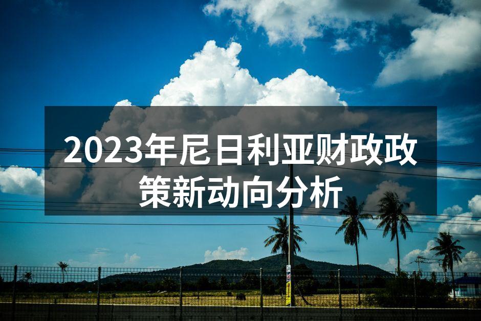 2023年尼日利亚财政政策新动向分析