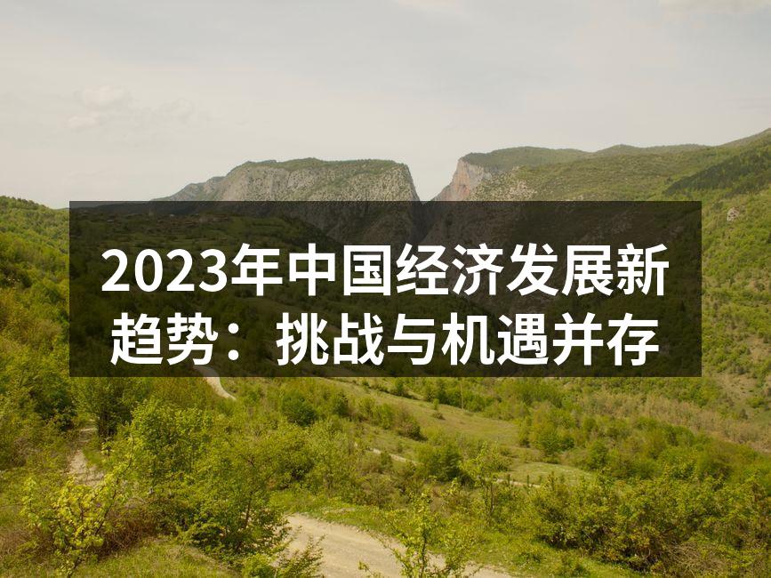 2023年中国经济发展新趋势：挑战与机遇并存